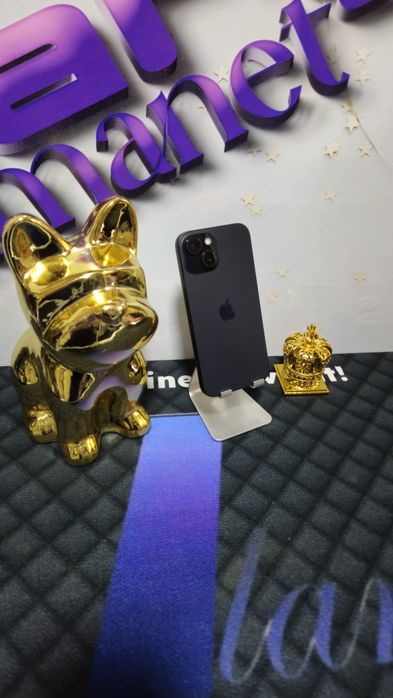 iPhone 15 Black 128GB Baterie:100% Preṭ fix!