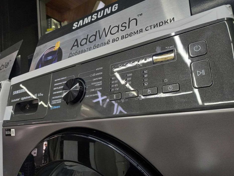 Стиральная машина Samsung 6,5кг EcoBubble Inverter WW65AG4S21CXLD