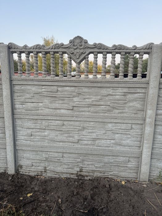 Забор Бетонный 100м бу