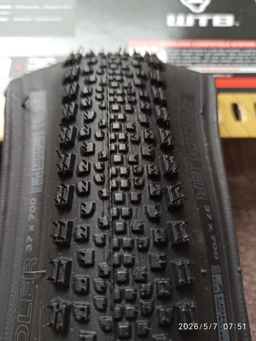 Set 2 Anvelope WTB Riddler 37x700 TCS Light/Fast 120tpi D-DNA SG2 gravel noi