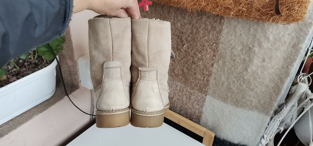 Ботуши Tamaris 39 Естествена кожа и велур