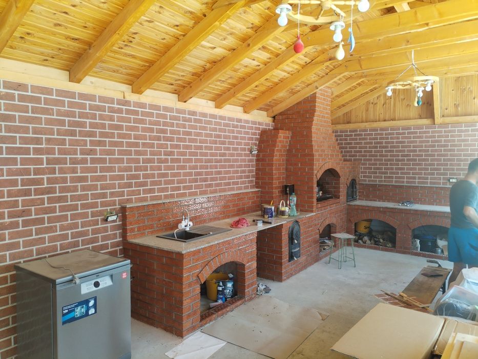 Grătare rustice din cărămidă