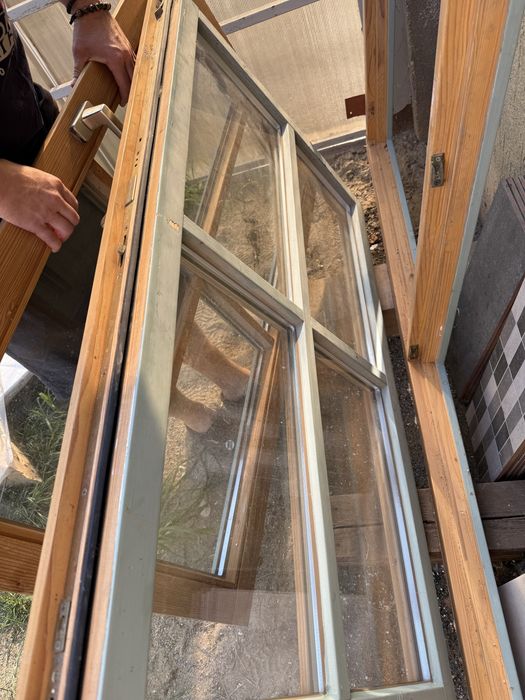 Geam lemn masiv cu sticla termopan