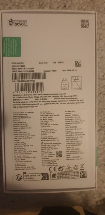 OPPOA60.nou .in cutie.s a umblat numai pentru verificare si incarcare