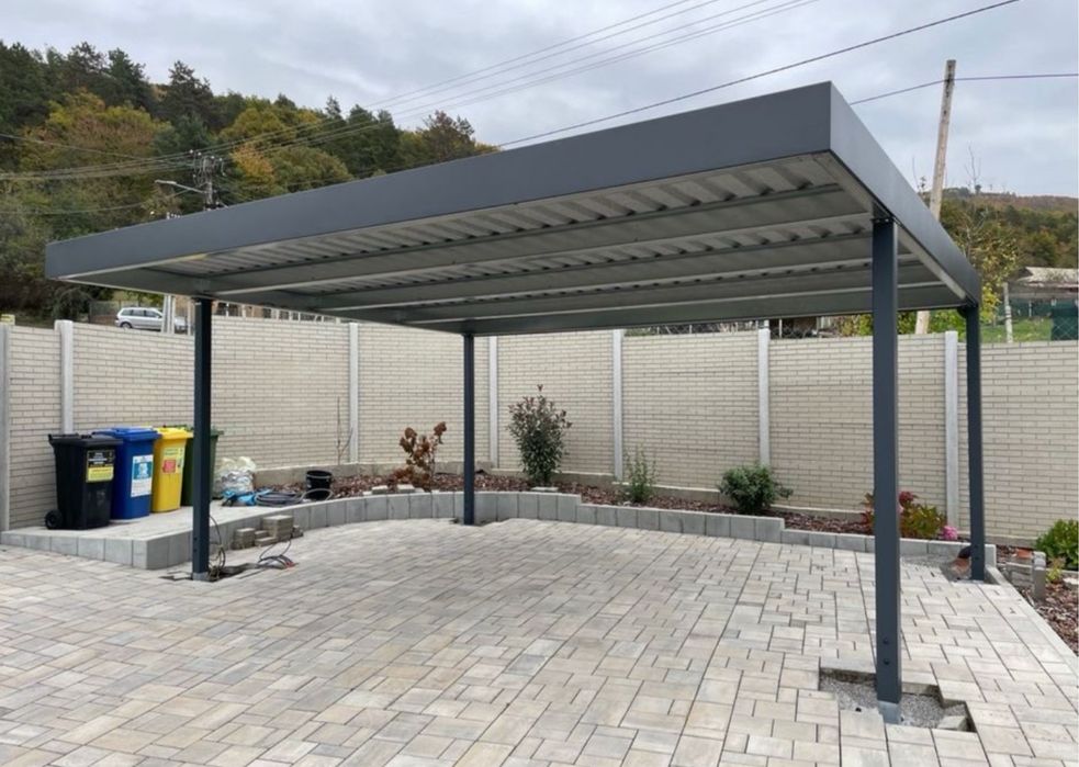 Suport panouri fotovoltaice - carport industrial/ structura metalica