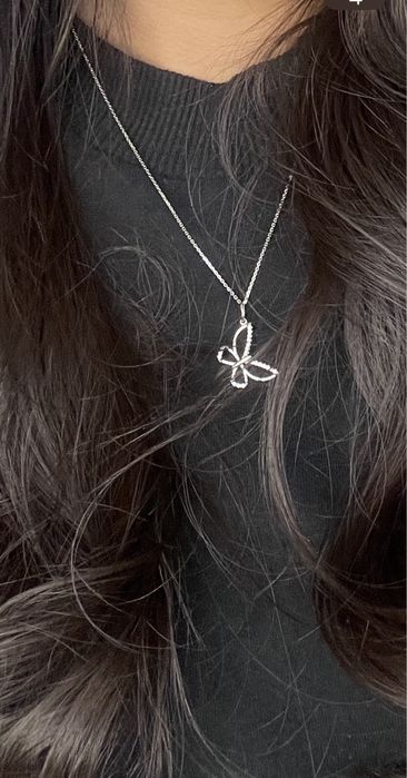 Цепочка “Бабочка”-серебро 925 проба