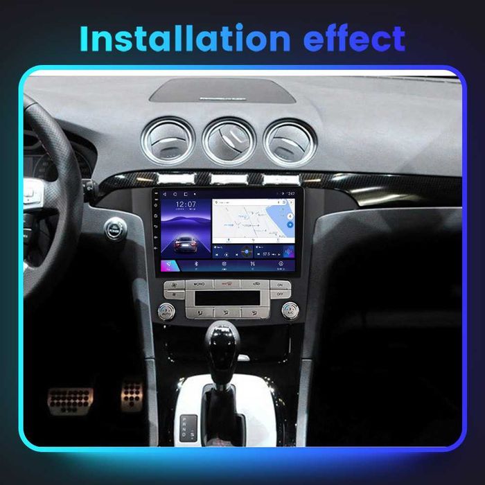 NAVIGATIE Android 14 Ford S MAX 2006 - 2015 Waze CarPlay + CAMERA