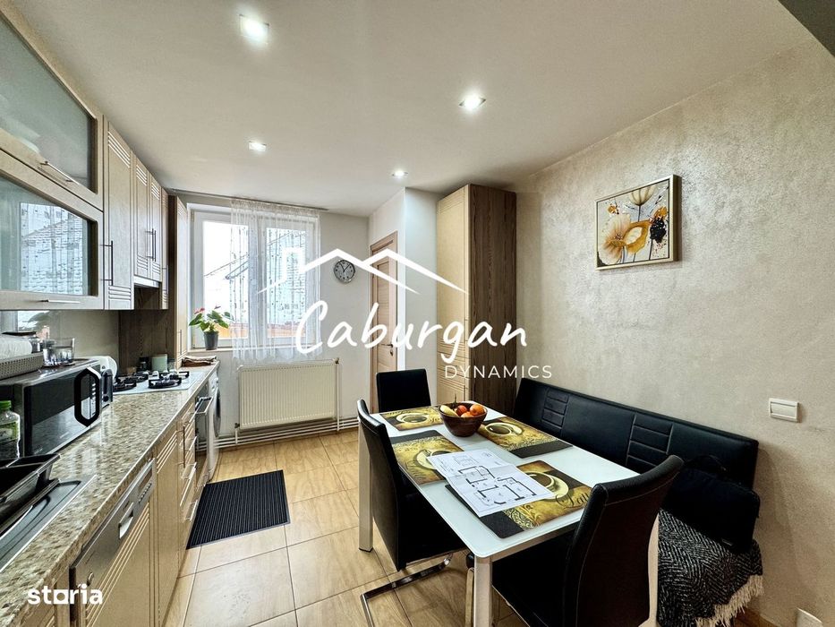 Apartament decomandat, cu 3 cmare, 64mp utili, etaj 1/3, Turnisor