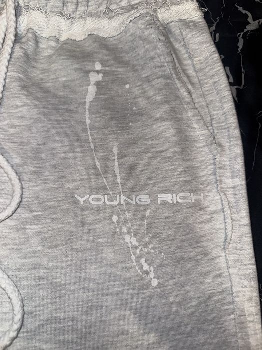 Pantaloni young rich white