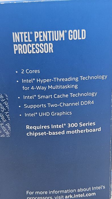 Intel Pentium gold 5400 3,7ghz/DDR4