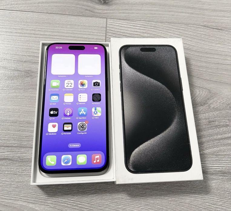 Iphone 15 pro max black titanium 256 gb