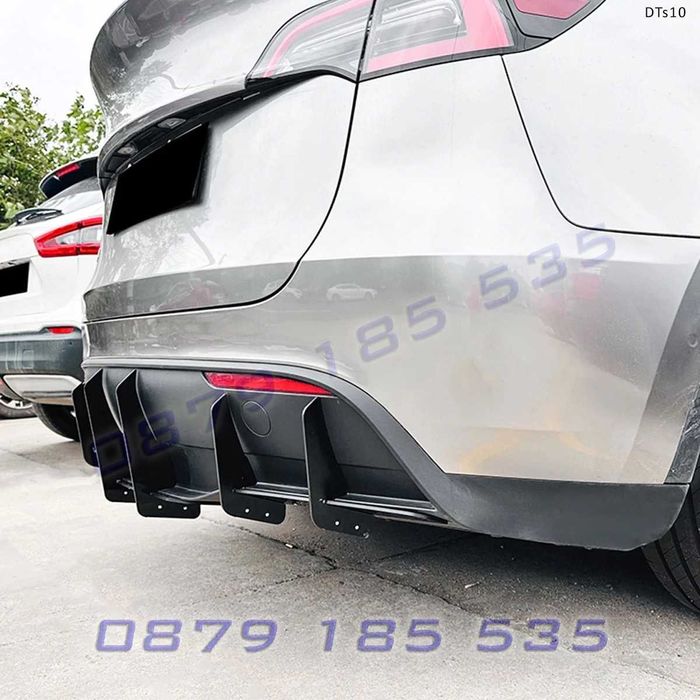 Тунинг дифузьор задна броня Tesla Model Y Performance добавка тесла