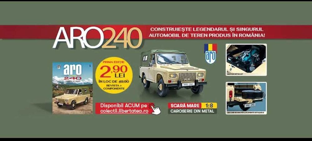 machetă aro 240 - scara 1:8 (hachette / colecții libertatea)