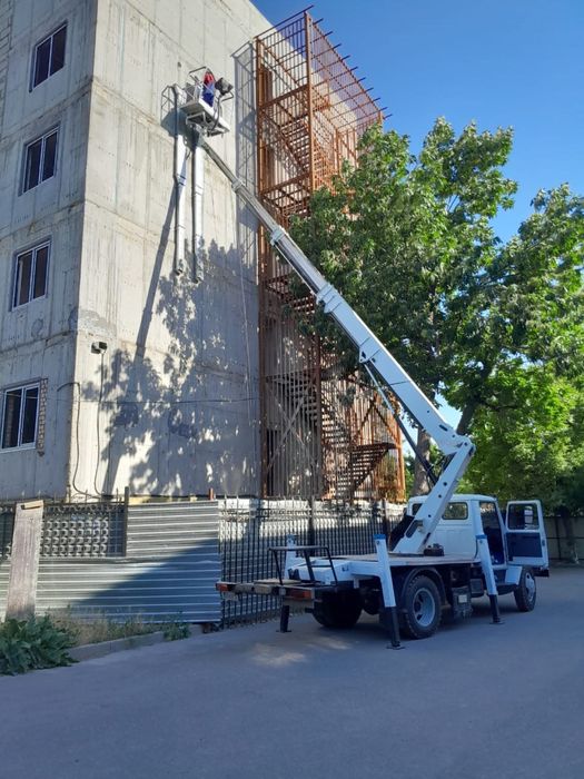 Работа автовышка