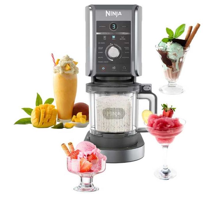 Aparat 11 in 1 pentru inghetata Ninja Creami Deluxe NC501EU - 2 boluri