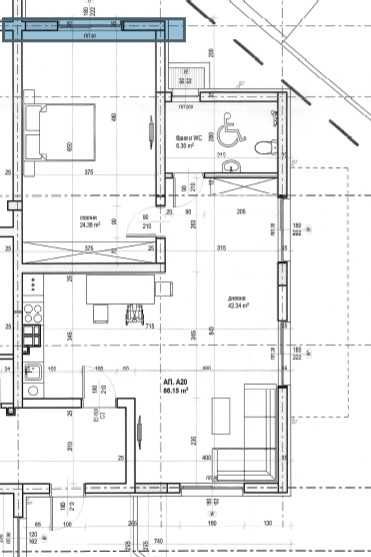 Продава се Двустаен апартамент в София, Малинова долина - 104 кв.м за 1955 €/кв.м - Снимка #2