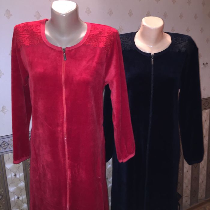 Домашние халаты велюр