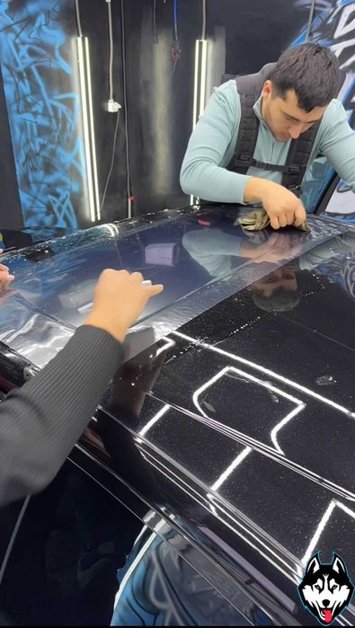Атермальное Бронирование панорамного стекла и кузова авто (ламинация)