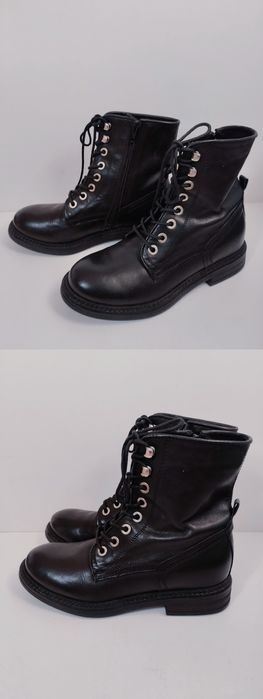 Нови Zign и Zara Дамски Боти Естествена Кожа Номер 37