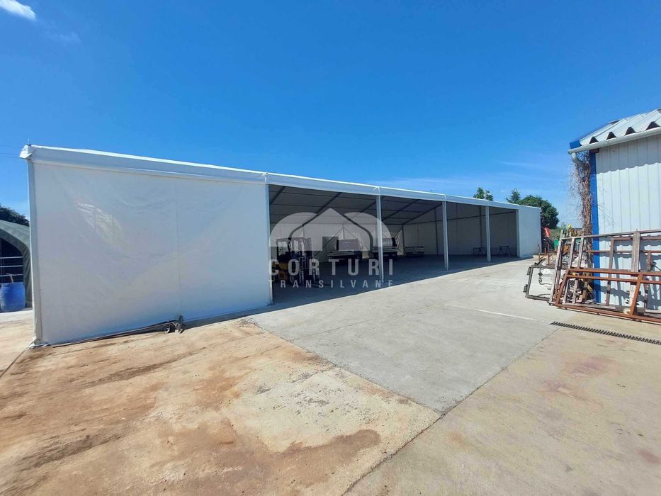 Cort industrial 15x25x4, cort depozitare, structura din aluminiu