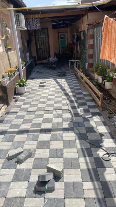 Укладка брусчатки