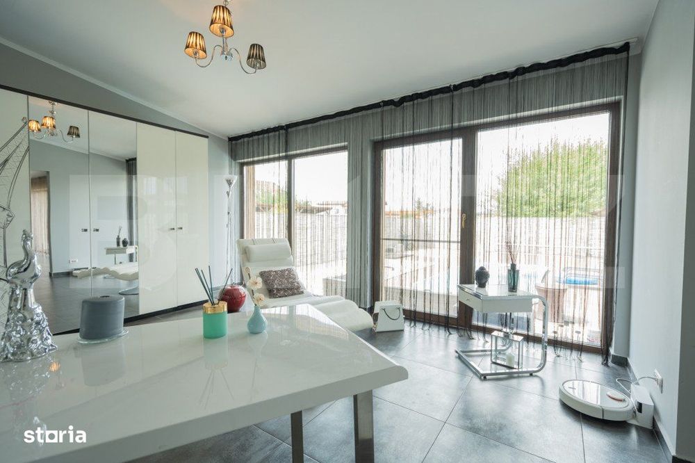Casa individuala de lux cu piscina, in Dumbravita, 5 camere.