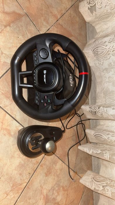 Volan gaming Tracer SimRacer + schimbator + pedale