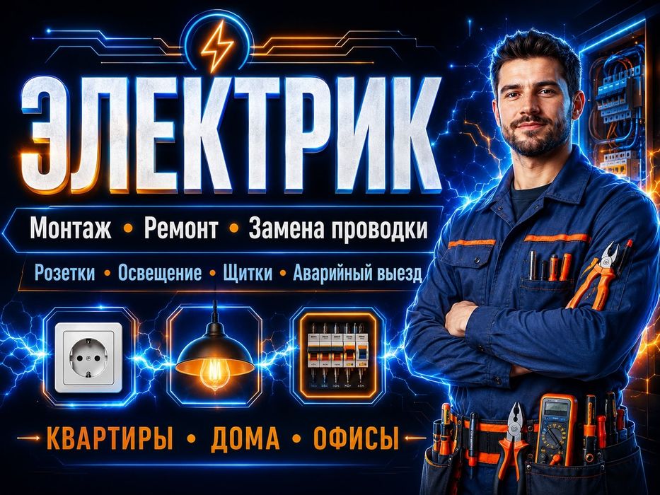 Услуги Электрика — Решим Любую Проблему!