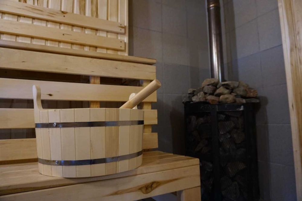 Баня на дровах Garage