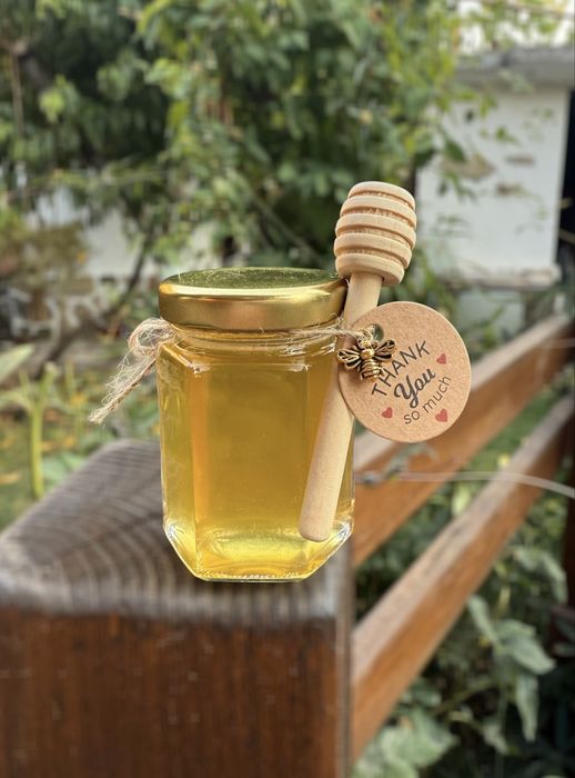 Бурканчета с мед - подаръци за гости-100% чист мед различни разфасовки