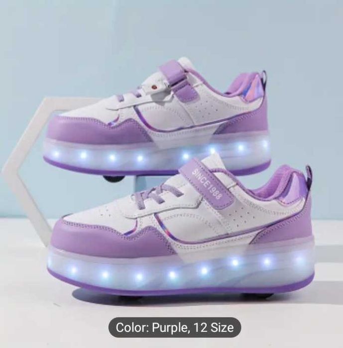 Светещи ролер обувки, детски маратонки с колелца, обувки с колела- НОВ