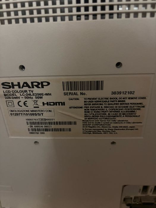 Телевизор Sharp 24 инча