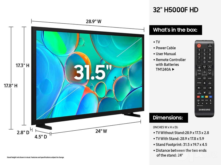 NEW SAMSUNG 32H5000F 4K SMART TV  по низкой цене+Доставка!!