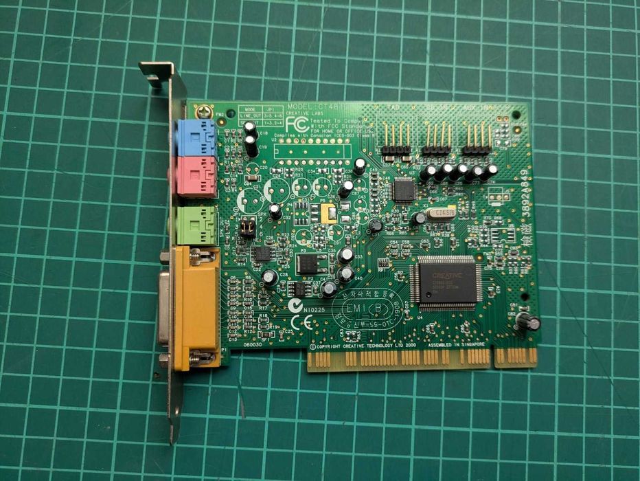Placa de sunet retro Sound Blaster PCI 128 retea