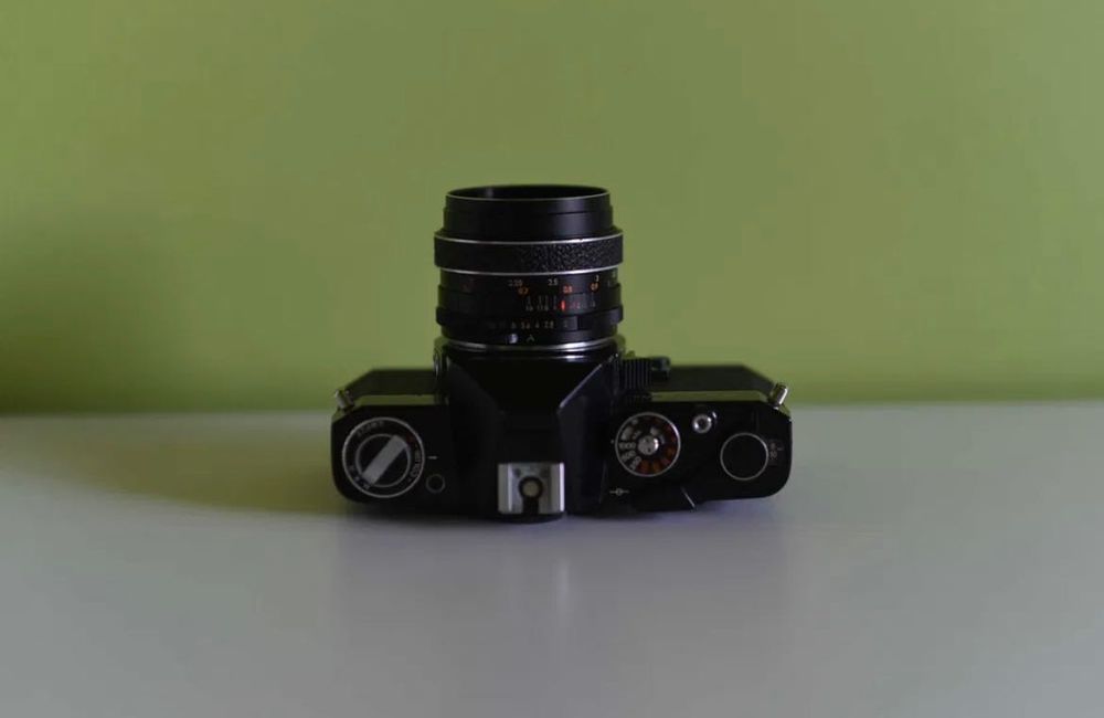Aparat foto film Revueflex 3000 SL + Obiectiv Auto Revuenon 55mm f/2 + Blitz foto Unomat 20B