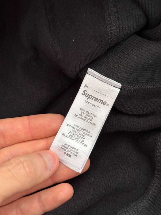 Supreme Box Logo Hooded Sweatshirt FW25 Black Hoodie Marime Medium M