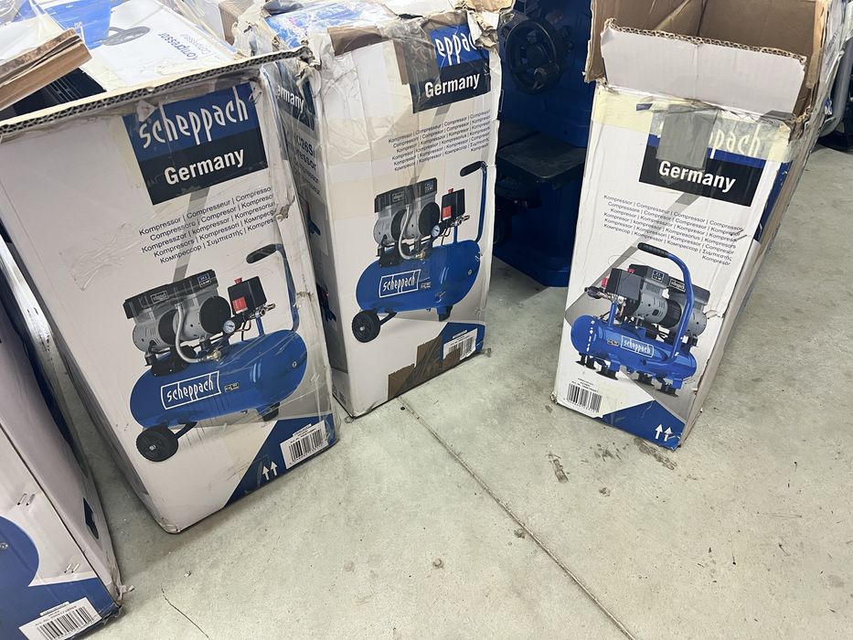 Безшумни и Безмаслени компресори Scheppach HC51Si  HC25Si  HC08Si