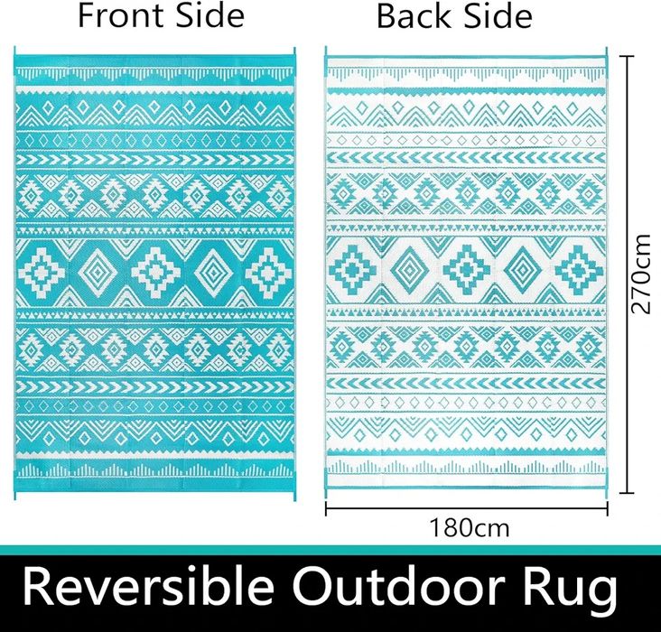 180х270см - Двулицев външен килим Famibay