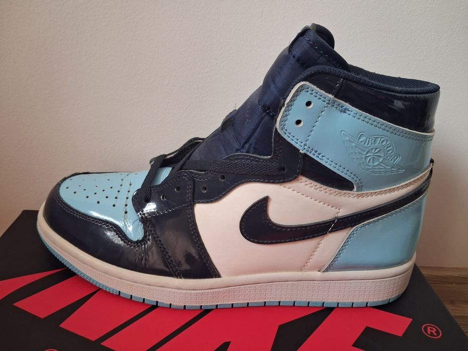 Nike Air Jordan 1 High UNC Patent Blue