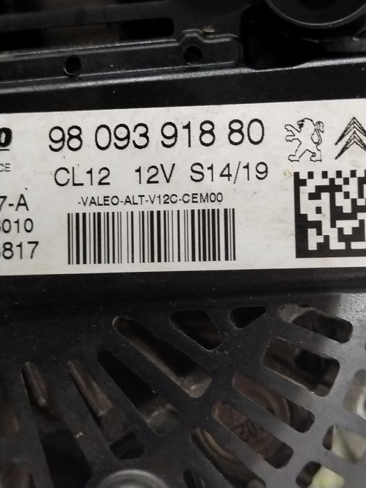 alternator citroen c3 (2016->) [sx, sy] 1.2 benzina 2019