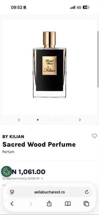Kilian Sacred Wood Parfum Aelia Obsentum