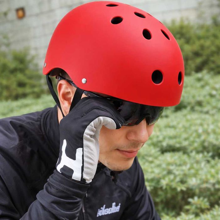 Casca protectie Bicicleta/Trotineta, Ultra Usoara, Marime reglabila, Rosu