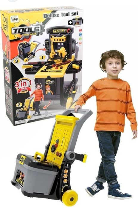 Набор инструментов детский 3в1, 64 предмета.