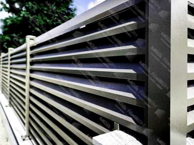 Забор жалюзи из металла