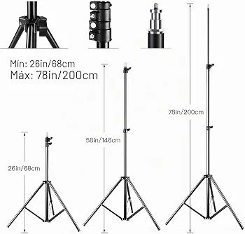 Професионално фото осветление ,софтбокс 50x70 см, 85W LED, дистанционно управление и статив.
