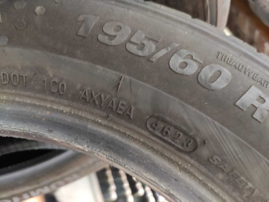 4бр Като нови летни гуми 195 60 15 - Kumho - DOT 2023