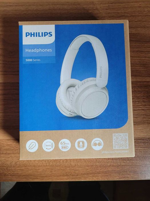 Безжични слушалки Philips Headphones 5000 Series (TAH5209WT)