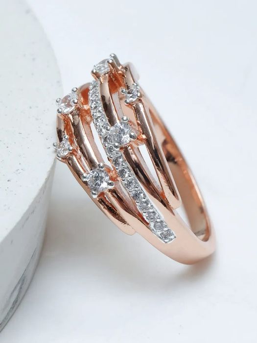 Кольцо позолота 585RG для женщин и девушек медицинский сплав