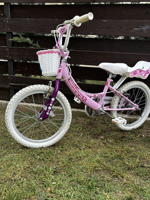 Bicicleta fetite, roti 18” pentru varsta 5+ ani