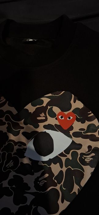 Тениска  BAPE X CDG
